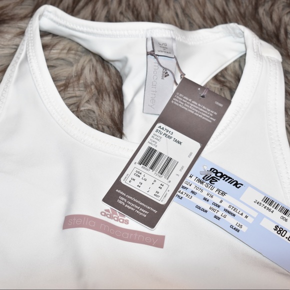 Adidas by Stella McCartney Tops - Adidas by Stella McCartney white tank top size L brand new with tags